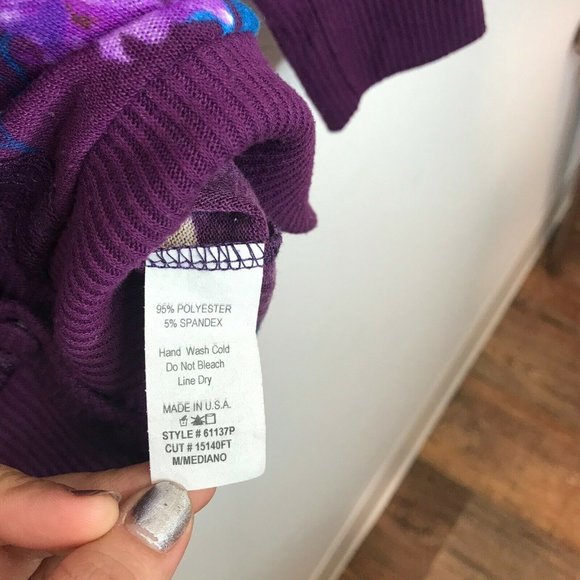 Just Ginger Womens Button Up VNeck Floral Cardigan - Picture 3 of 8